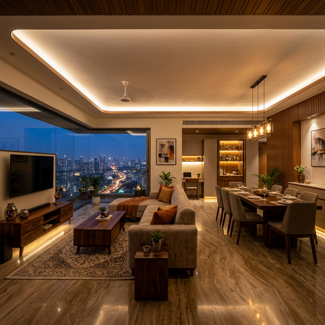 Premium interior space crafted by Kriti Furnitures